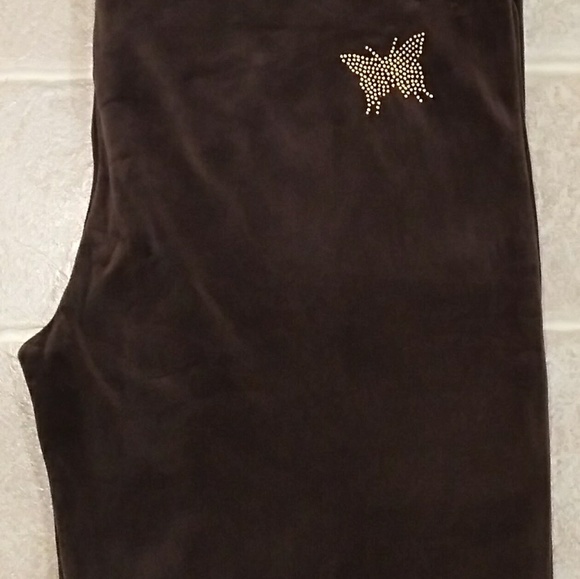 Velour pants. Embellished..NWOT - Picture 2 of 8